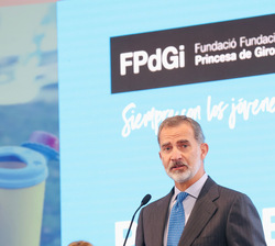 Su Majestad el Rey durante su intervención